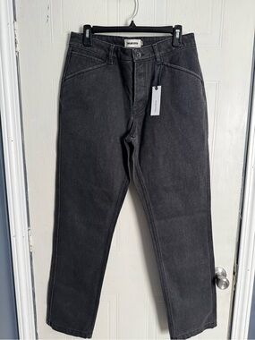 Taylor Stitch Men's Straight Charcoal Black Jeans